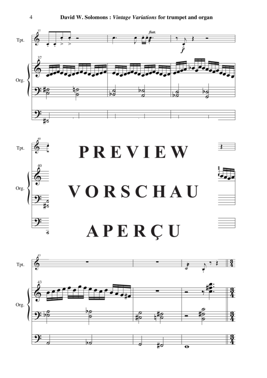 gallery: Vintage Variations , , (Trompete in B oder C + Orgel)