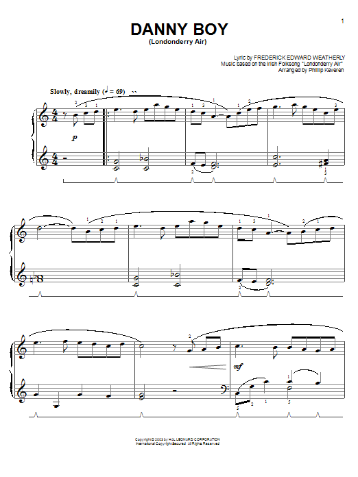 Product picture to: Danny Boy (arr. Phillip Keveren)