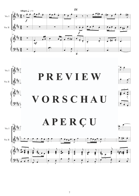 Produktgalerie: Seite 8 von 11 Trio Sonata No.8 in H-Moll Op.1, , 2 Violinen und Cembalo