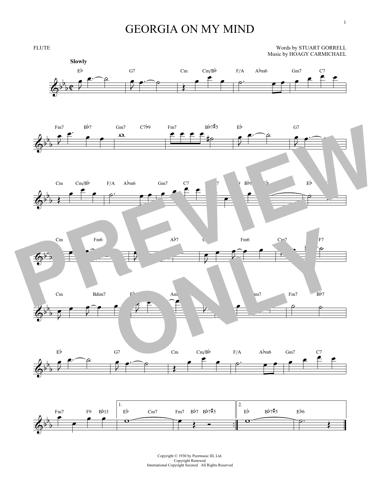 Product gallery: Page 1 of 1 Georgia On My Mind, Hoagy Carmichael