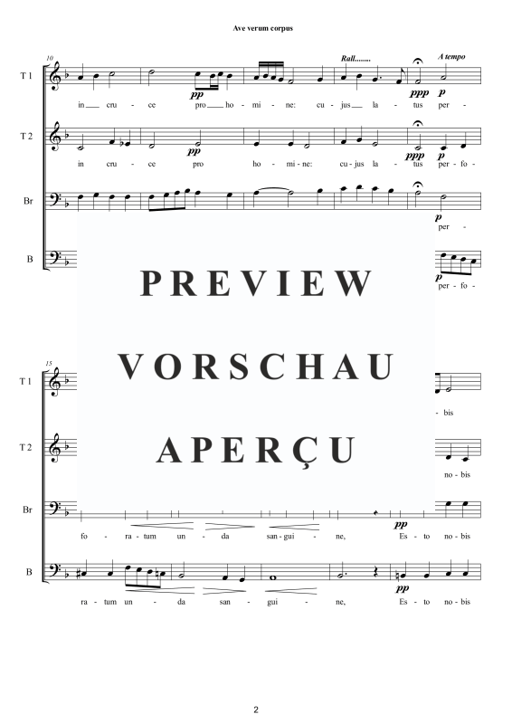 Produktgalerie: Seite 3 von 9 Ave verum corpus, , Männerchor