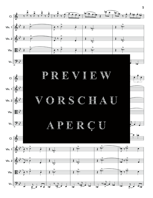 Produktgalerie: Seite 9 von 11 Suggestioni, , (Klarinette Solo und Streicher Quartett)