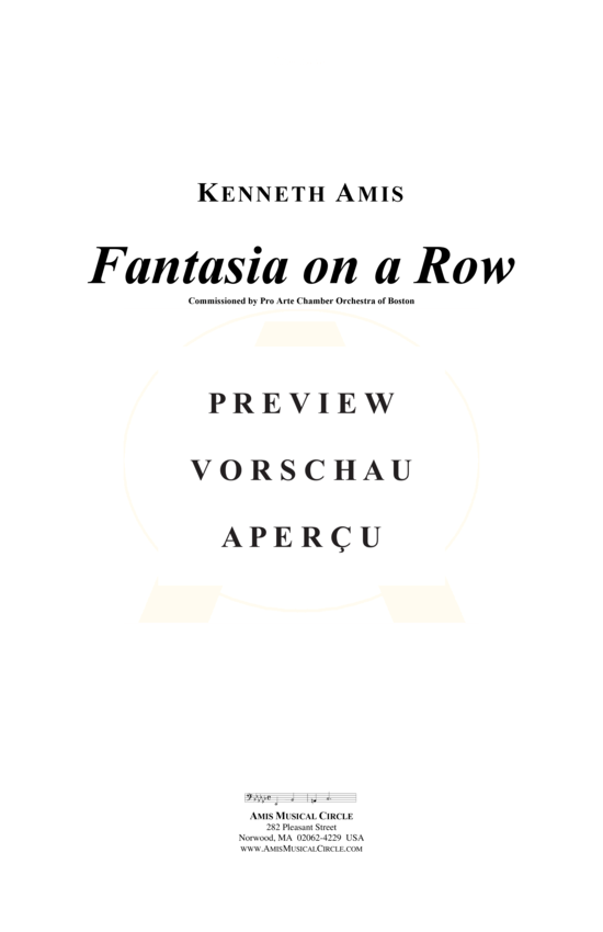 Produktgalerie: Seite 2 von 21 Fantasia on a Row , , (Orchester)