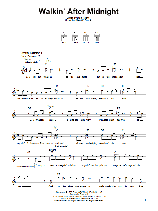 Produktbild zu: Walkin' After Midnight