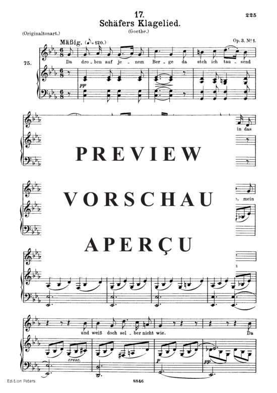 gallery: Schäfers Klagelied D.121 , , (Gesang mittel + Klavier)