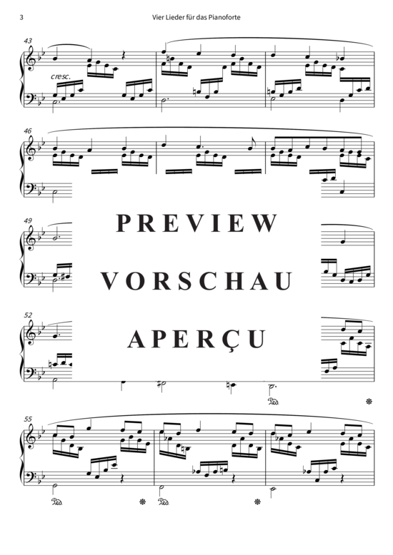 Product gallery: Page 6 of 8 Vier Lieder für das Pianoforte, op. 2 , , Piano Solo
