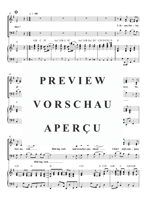 Produktgalerie: Seite 8 von 9 Jesus, Savior, Pilot Me, , Gemischter Chor SAB und Klavier