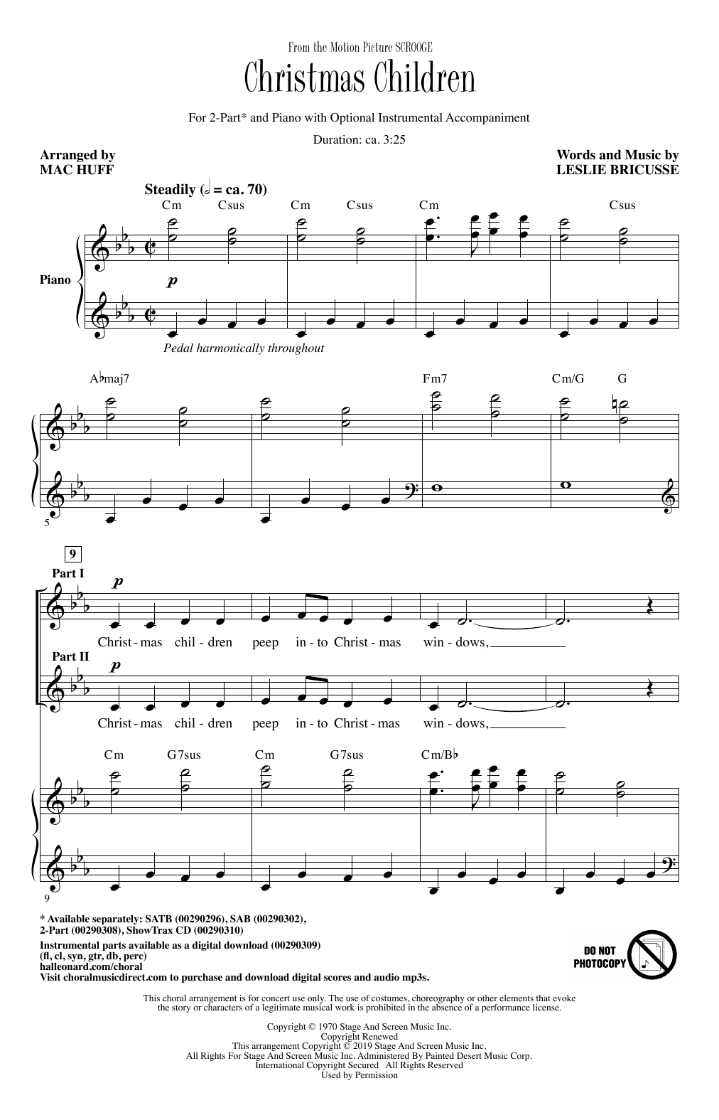 Product picture to: Christmas Children (from Scrooge) (arr. Mac Huff)