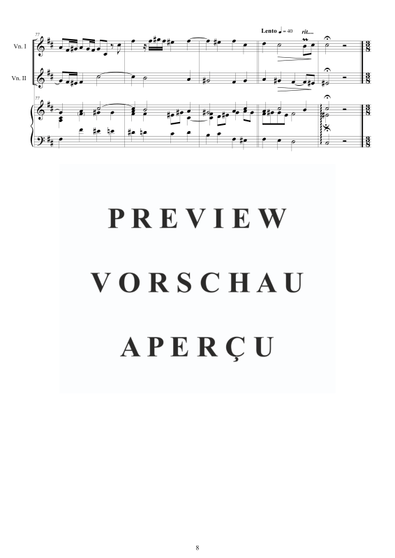 Produktgalerie: Seite 9 von 11 Trio Sonata No.3 in D-Dur Op.1, , 2 Violinen und Cembalo