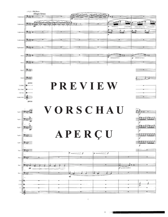 Produktgalerie: Seite 5 von 21 Night on Bald Mountain , , (Tuba Ensemble EEEEETTTT + Percussion)