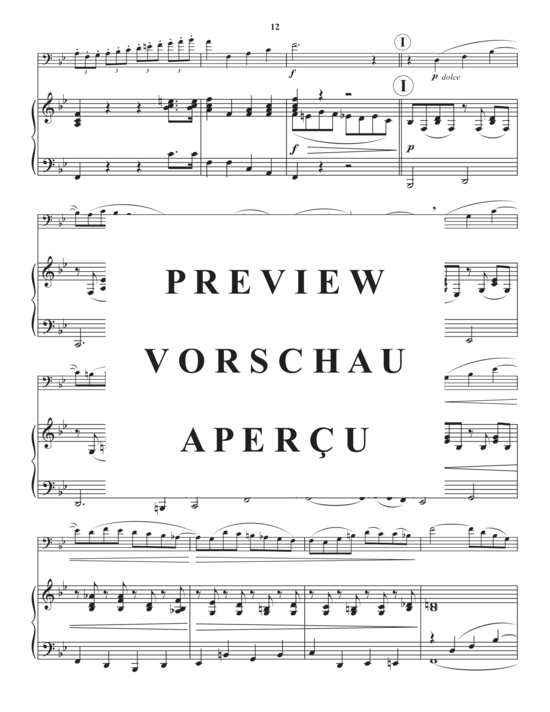 Product gallery: Page 14 of 21 Concertino No. 1 , , (trombone/euphonium + piano)