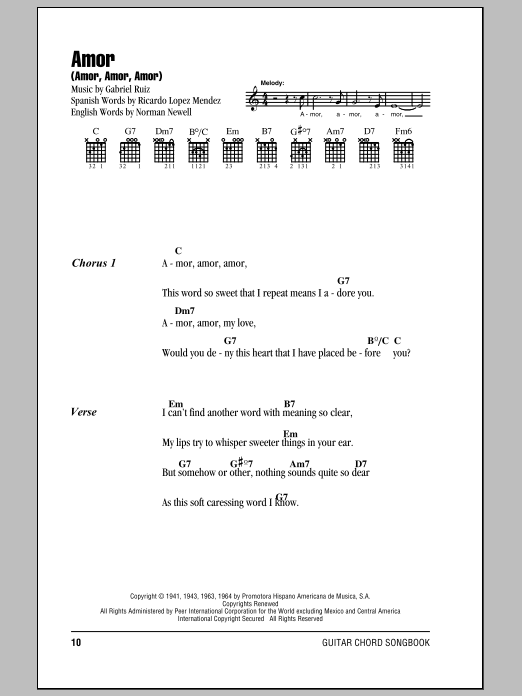 Produktgalerie: Seite 1 von 1 Amor (Amor, Amor, Amor), Gabriel Ruiz, Gitarre