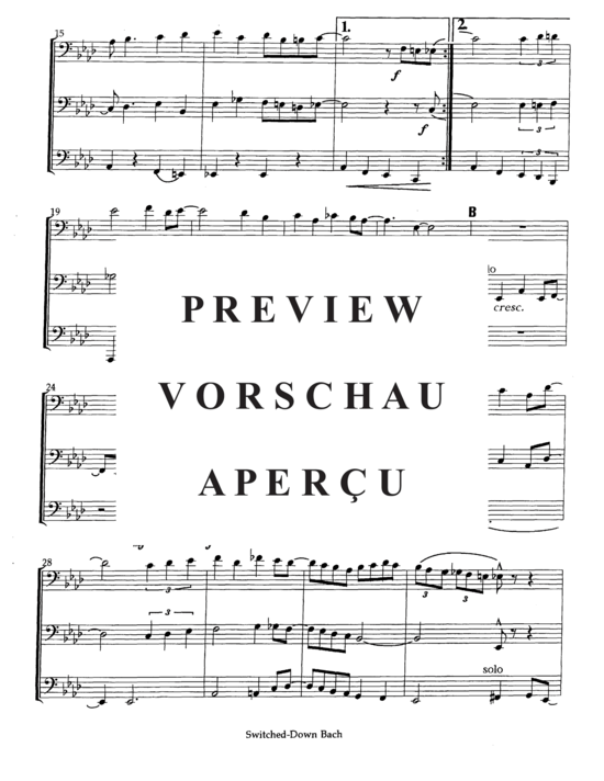 Produktgalerie: Seite 4 von 8 Switched Down Bach , , (Tuba Trio ETT)