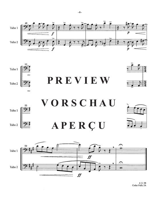 Produktgalerie: Seite 11 von 11 Prelude, Dance and Fanfare , , (Tuba Duett)