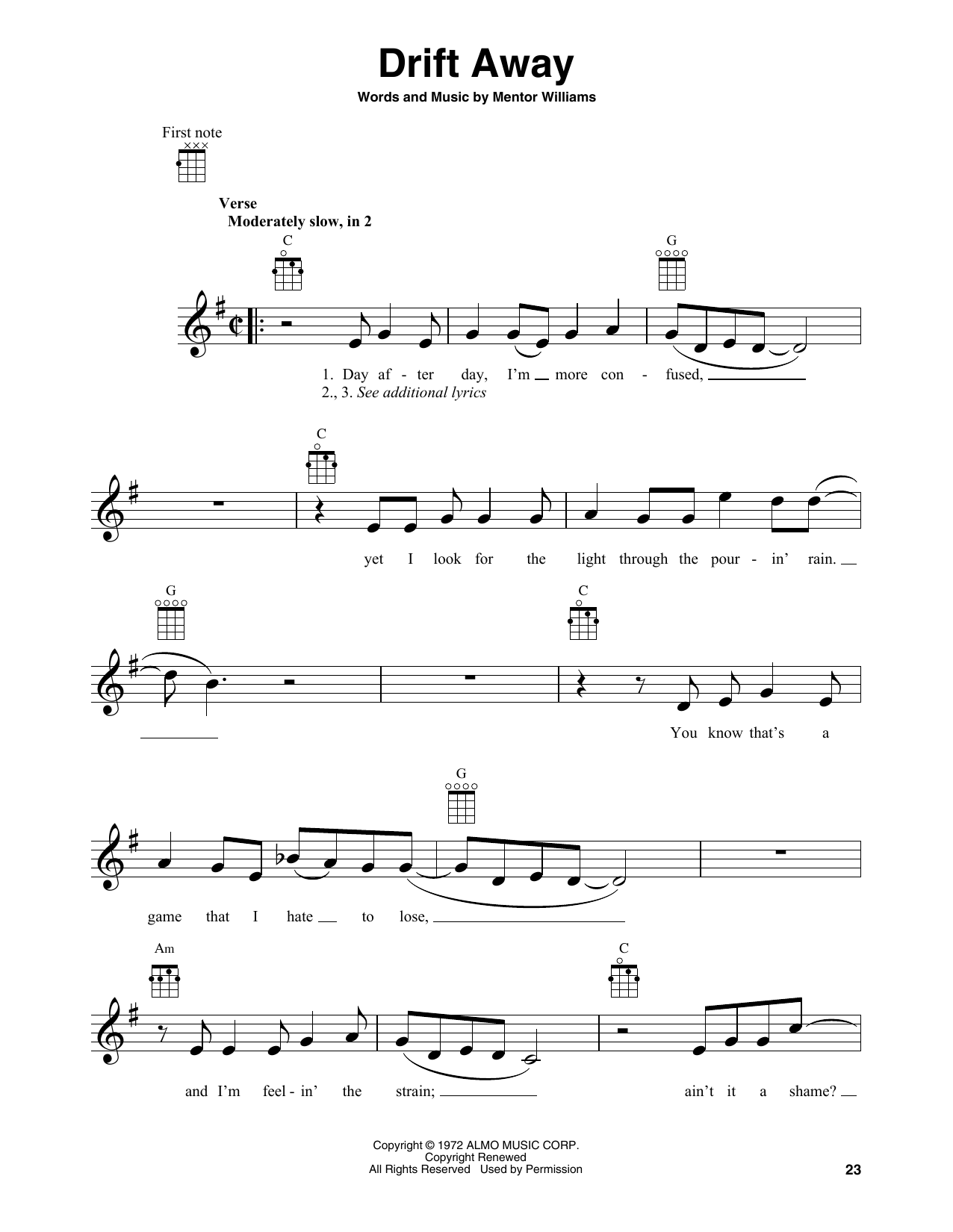 Produktgalerie: Seite 1 von 1 Drift Away, Dobie Gray, Banjo