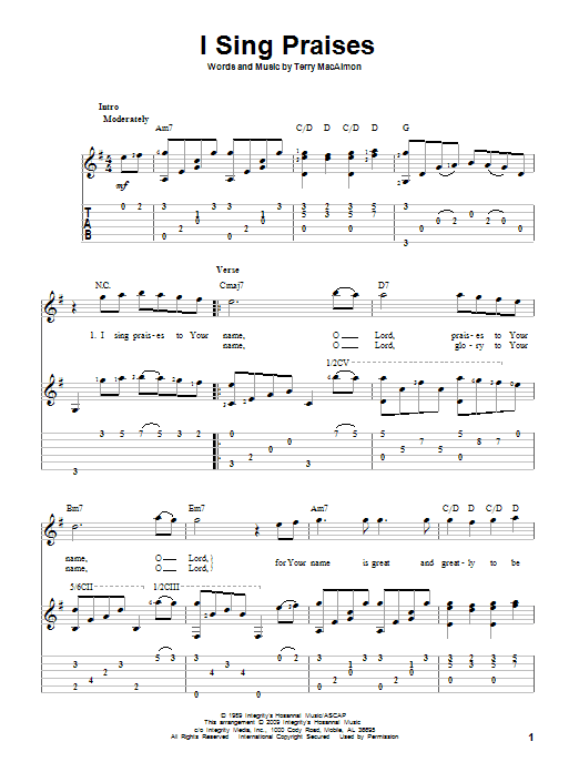 Produktbild zu: I Sing Praises