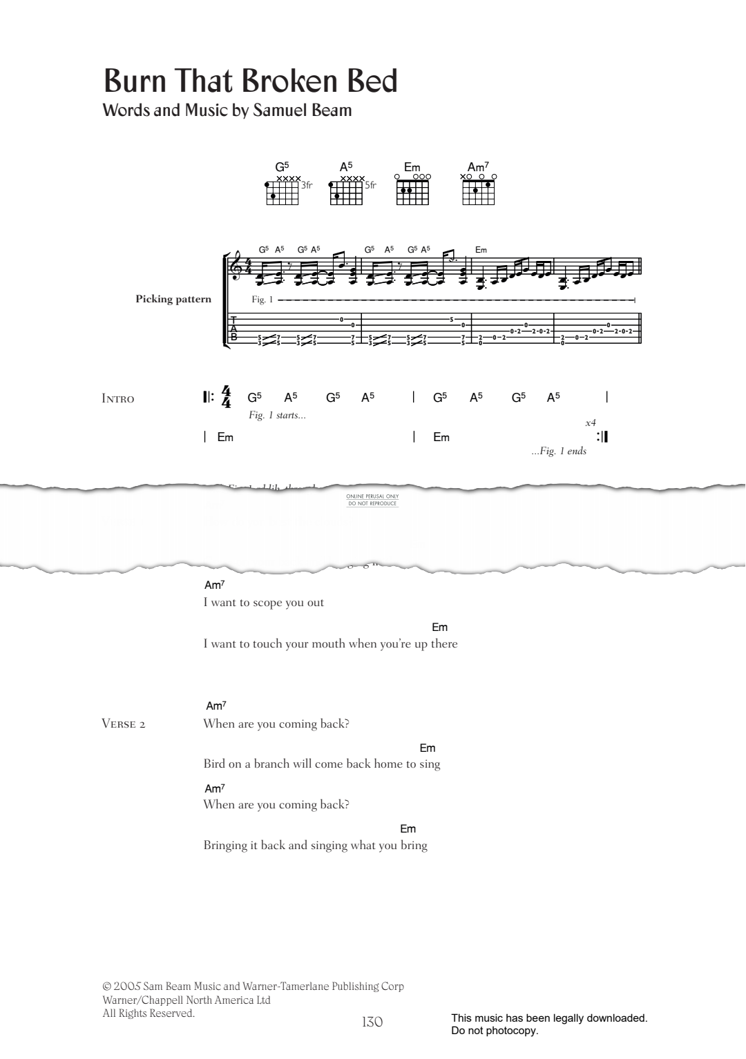 Product gallery: Page 1 of 1 Burn That Broken Bed, Iron & Wine