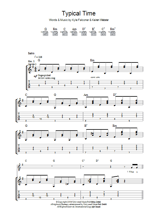 Produktgalerie: Seite 1 von 1 Typical Time, The View, Gitarre