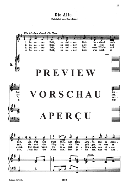 Product gallery: Page 2 of 3 Die Alte K.517, , Medium Voice and Piano