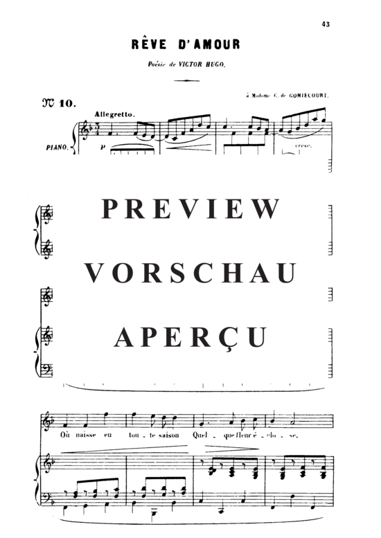 Product gallery: Page 2 of 5 Rêve d'amour Op. 5 No.2, , High Voice and Piano