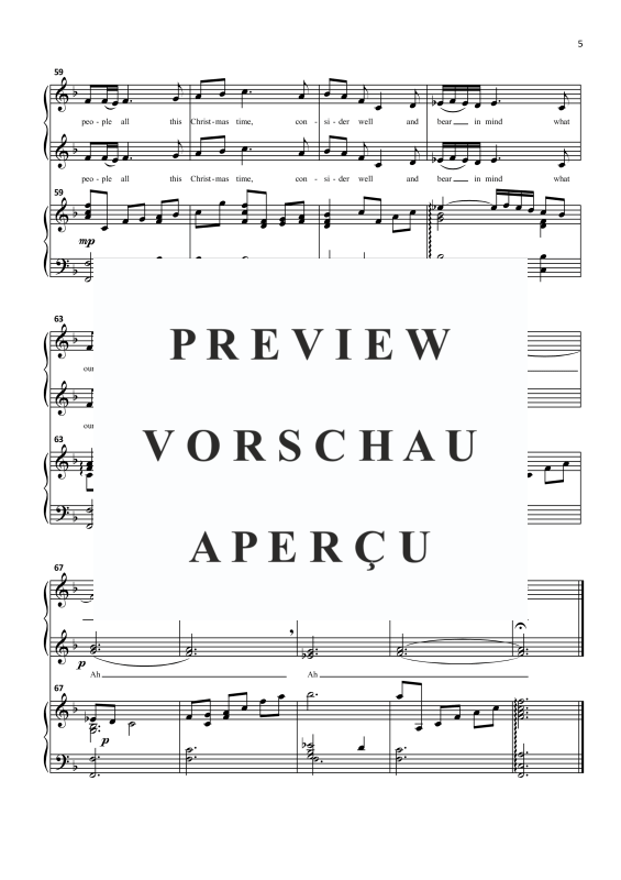 Produktgalerie: Seite 8 von 9 The Wexford Carol, , Frauenchor SSA und Klavier