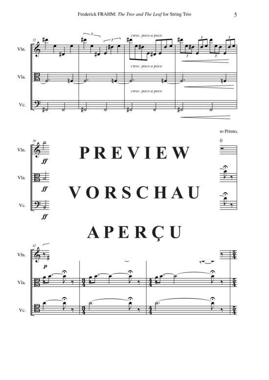 Produktgalerie: Seite 6 von 21 The Tree and the Leaf , , (Violine, Viola, Cello)