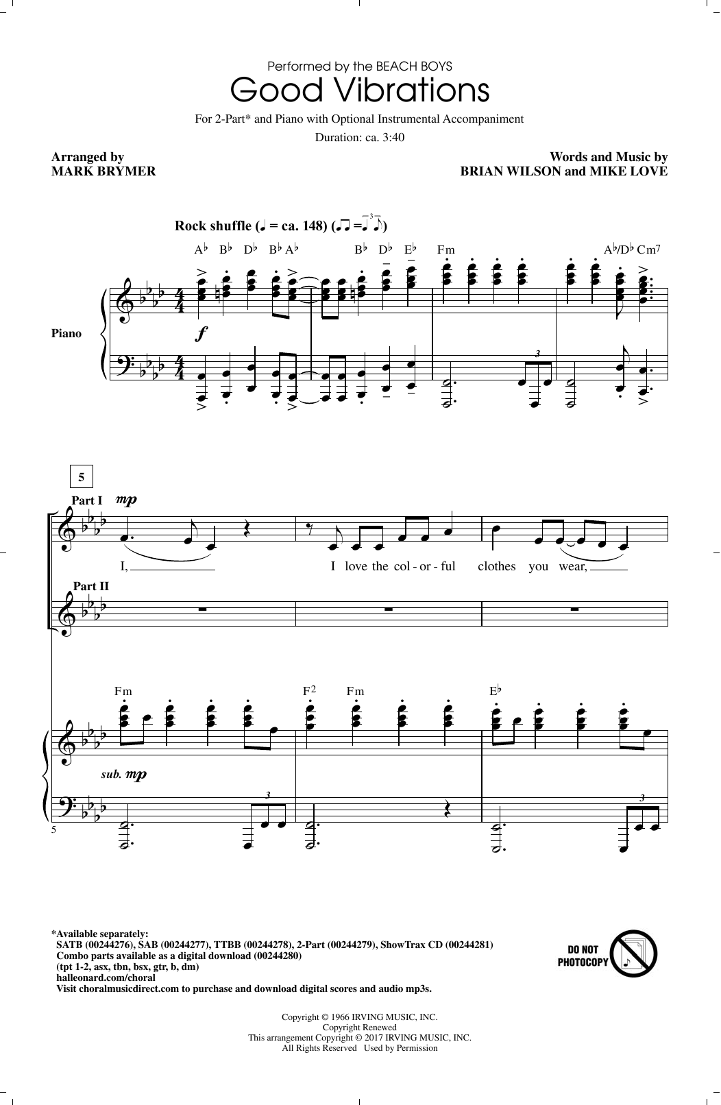 Produktgalerie: Seite 1 von 1 Good Vibrations, Mark Brymer, Chor