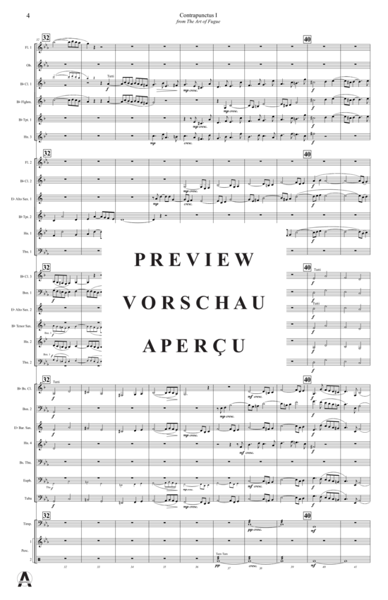 gallery: Contrapunctus 1 aus Kunst der Fuge , , (Concert Band)