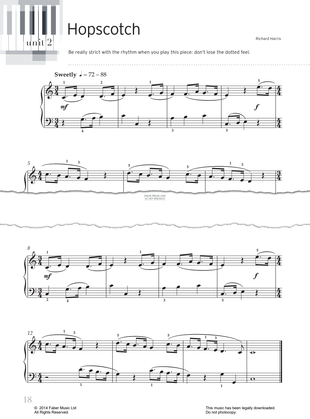 Produktgalerie: Seite 1 von 1 Hopscotch, Richard Harris, Klavier