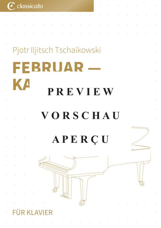 Product gallery: Page 2 of 10 Februar - Karneval - Die Jahreszeiten op. 37b, Nr. 2 , , Piano Solo