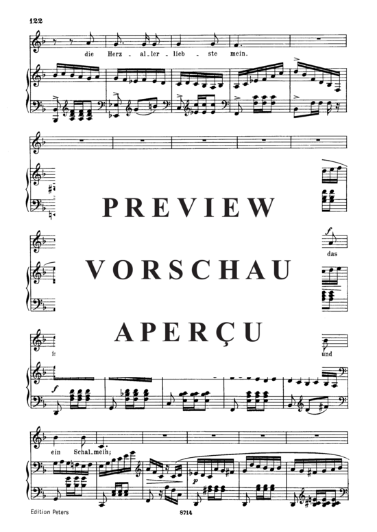 Product gallery: Page 3 of 4 Das ist ein Flöten und Geigen, Op.48 No.9, , Medium Voice and Piano