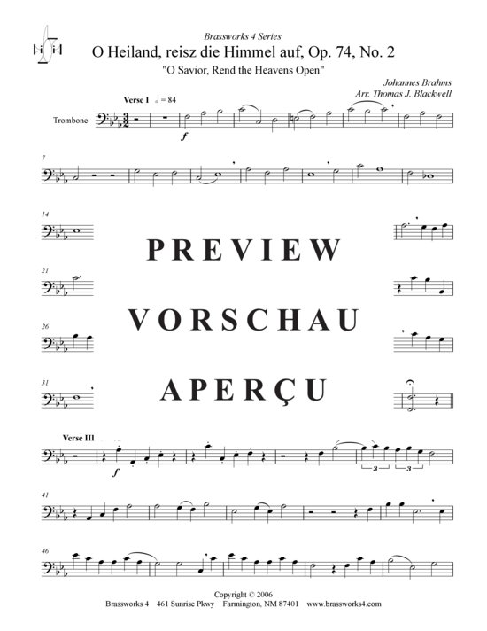 gallery: O Heiland reiss die Himmel auf (2xTromp in B, Horn in F (Pos) , , (2xTromp in B, Horn in F (Pos), Pos)