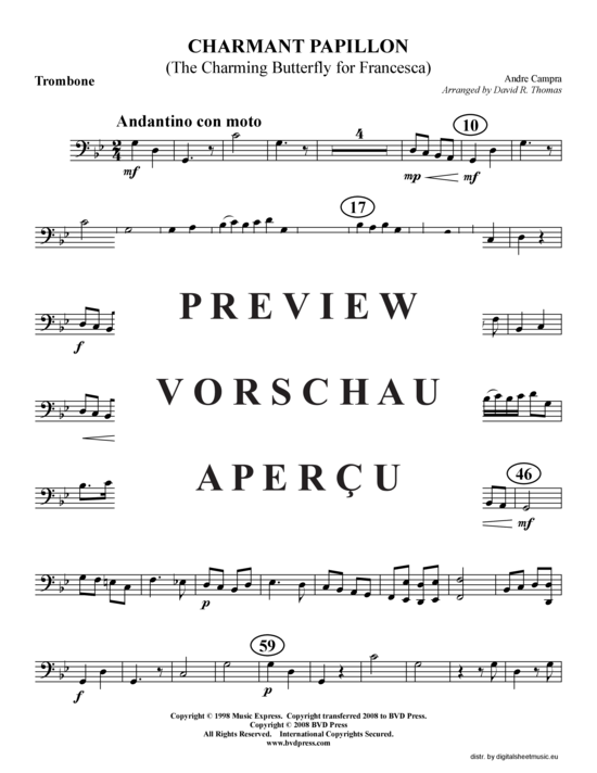 gallery: Charmant papillon (2xTromp in B, Horn in F (Pos) , , , Pos)