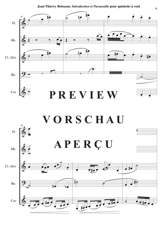 Produktgalerie: Seite 10 von 50 Introduction et Passacaille , , (Holzbläser Quintett)