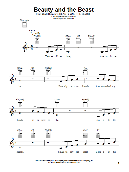 Product gallery: Page 1 of 1 Beauty And The Beast, Alan Menken & Howard Ashman
