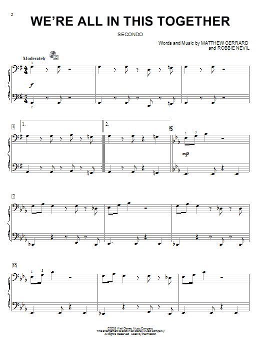 Produktbild zu: We're All In This Together (from High School Musical)