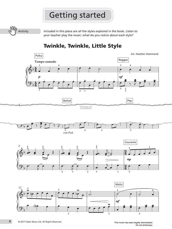 Produktgalerie: Seite 1 von 1 Twinkle, Twinkle, Little Style, Traditional, Klavier