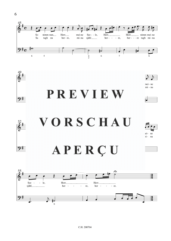 gallery: Es ist gnug, Herr, , (Gemischtes Ensemble Sopran, Streicher und BC)