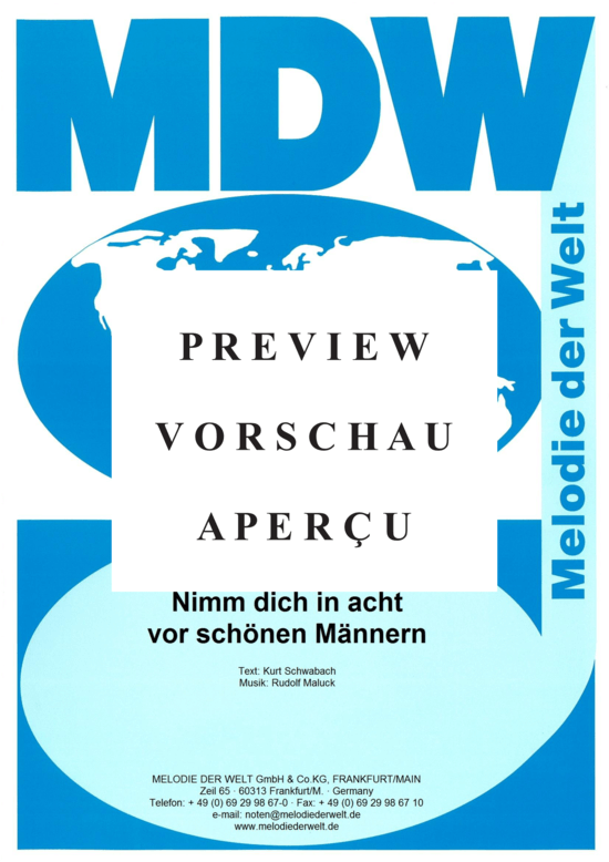 Produktgalerie: Seite 2 von 4 Nimm dich in acht vor schönen Männern , , Klavier und Gesang