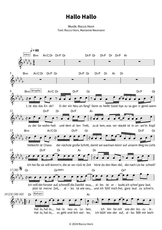 Produktgalerie: Seite 1 von 6 Hallo Hallo, Berge, (Leadsheet)