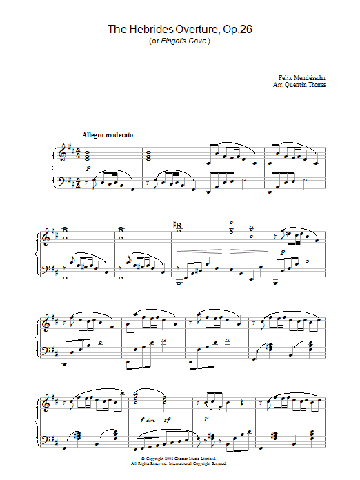 Product gallery: Page 1 of 1 The Hebrides Overture, Op.26, Felix Mendelssohn