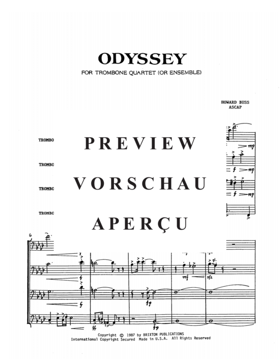 Product gallery: Page 4 of 21 Odyssey , , (4 trombones)