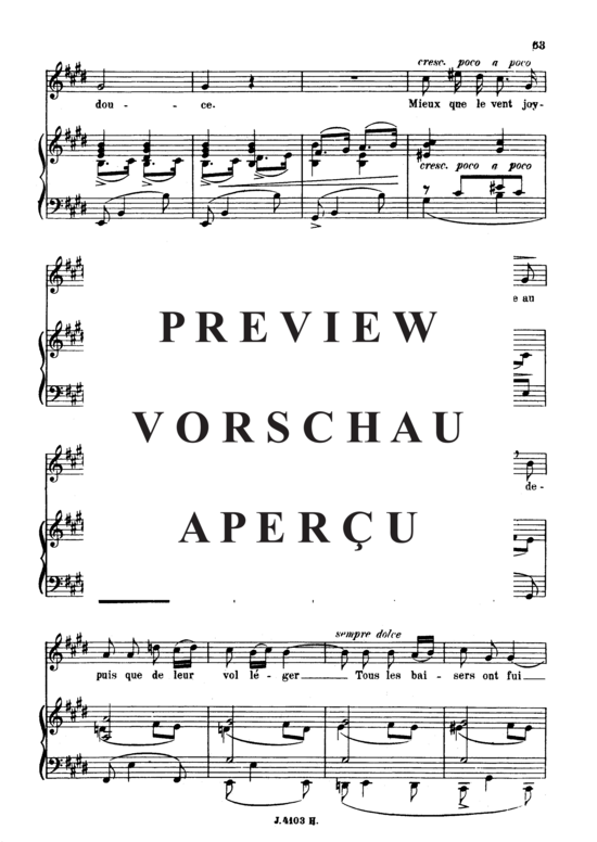 Product gallery: Page 4 of 6 Les roses d'Hispahan Op.39 No.4, , High Voice and Piano