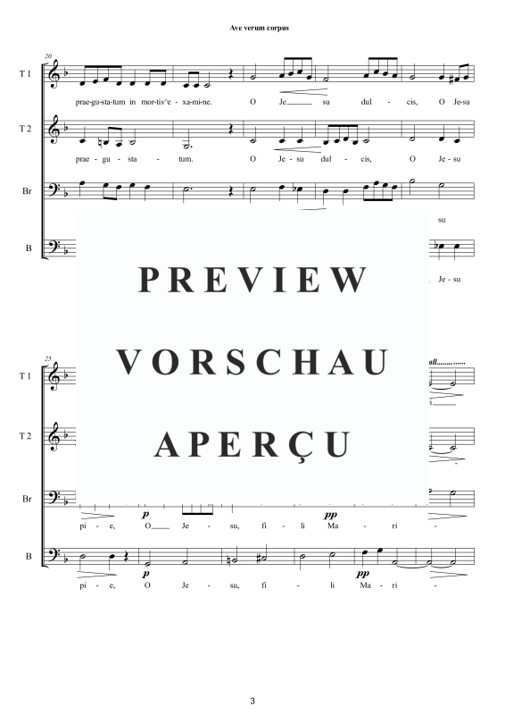 Produktgalerie: Seite 4 von 9 Ave verum corpus, , Männerchor