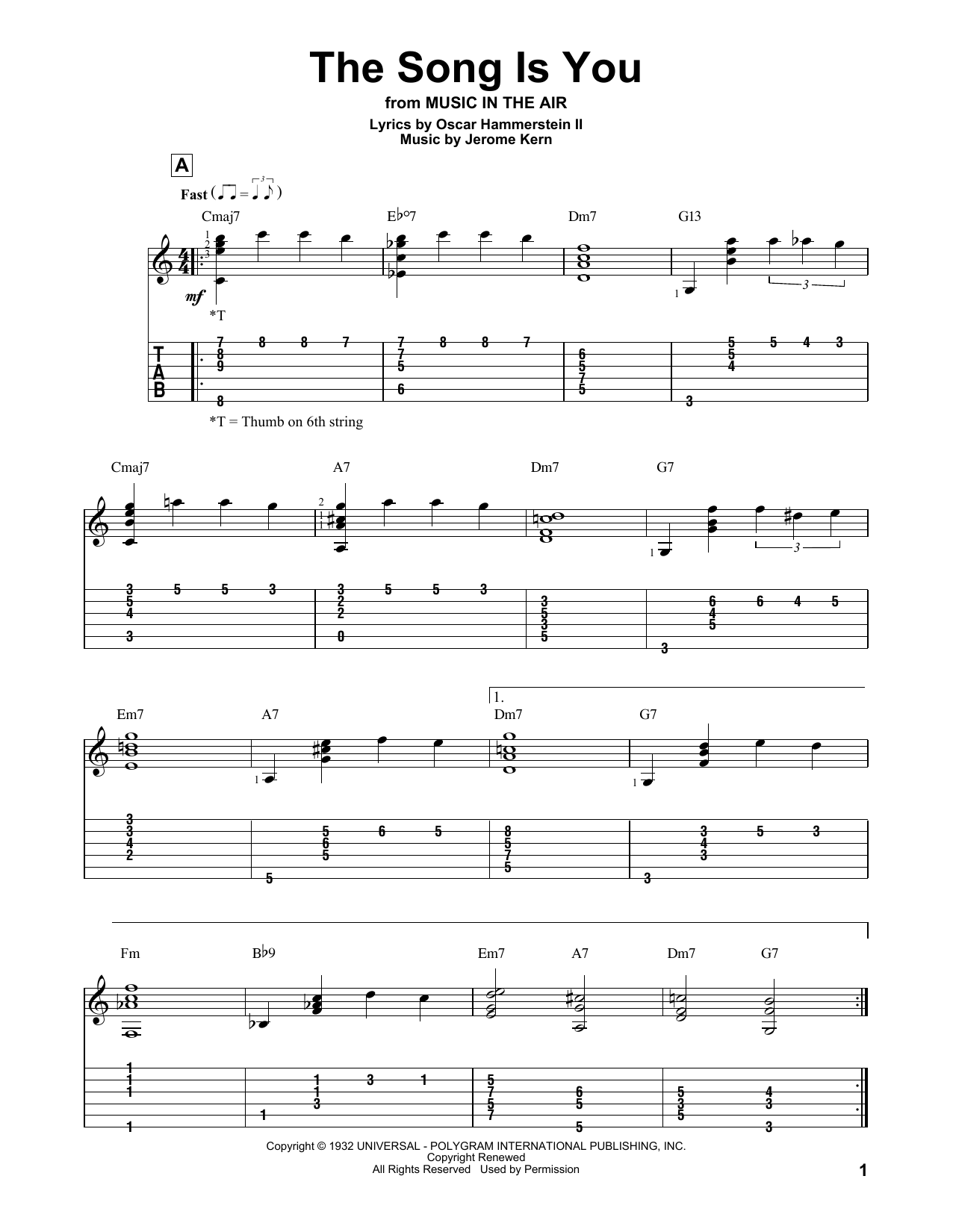 Product gallery: Page 1 of 1 The Song Is You, Oscar Hammerstein II