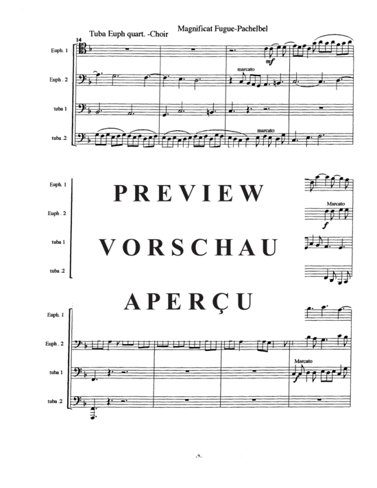 Product gallery: Page 7 of 18 Two Contrasting Pachelbel Fugues (Tuba Quintett EEE(T) , , TT)