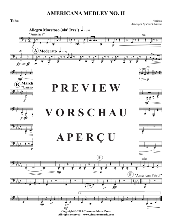 Produktgalerie: Seite 17 von 18 Americana Medley II , , (Blechbläserquintett)