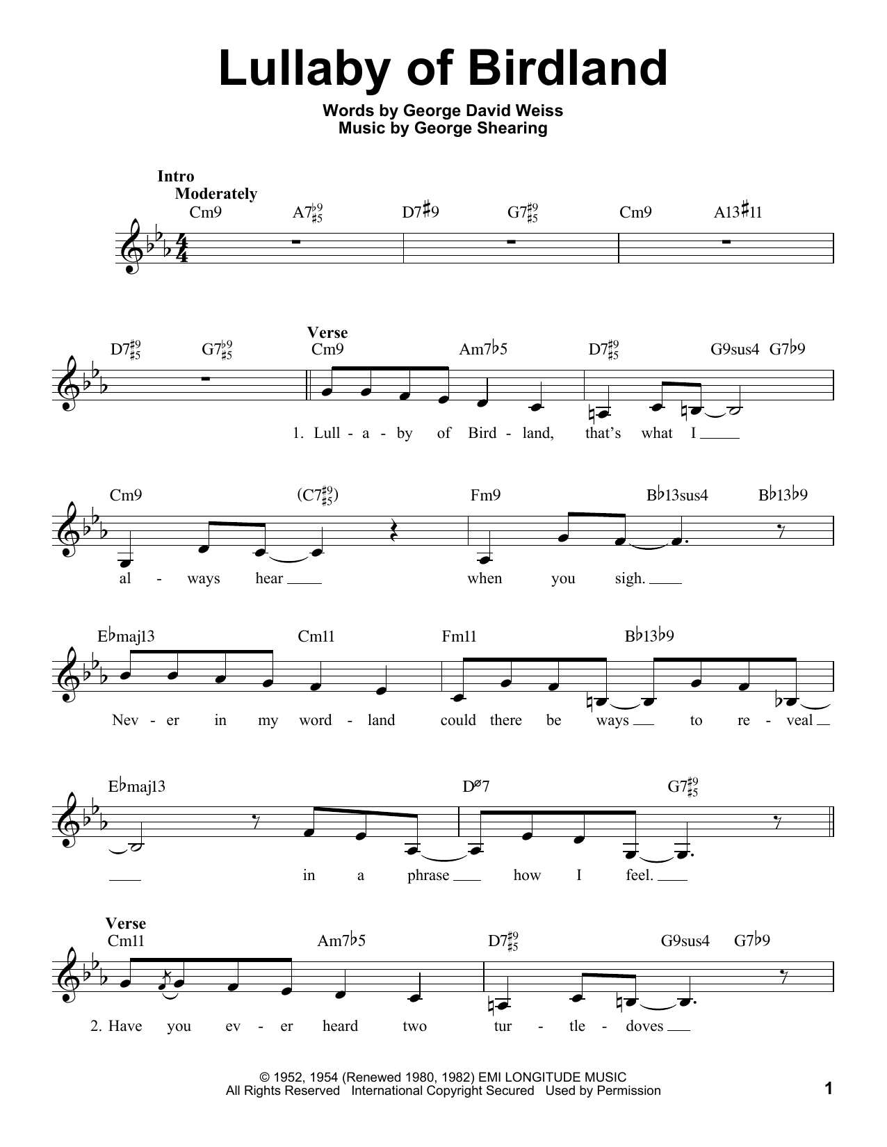 Product picture to: Lullaby Of Birdland