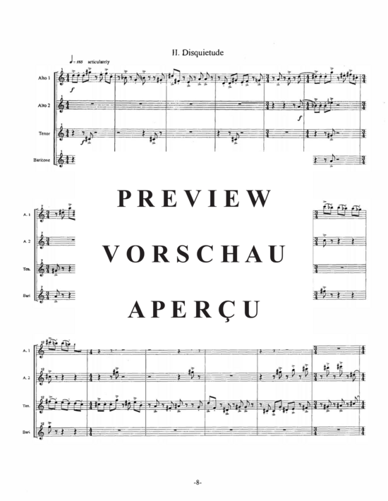 Product gallery: Page 11 of 21 Dream Visions , , (Saxophonquartett SATB)
