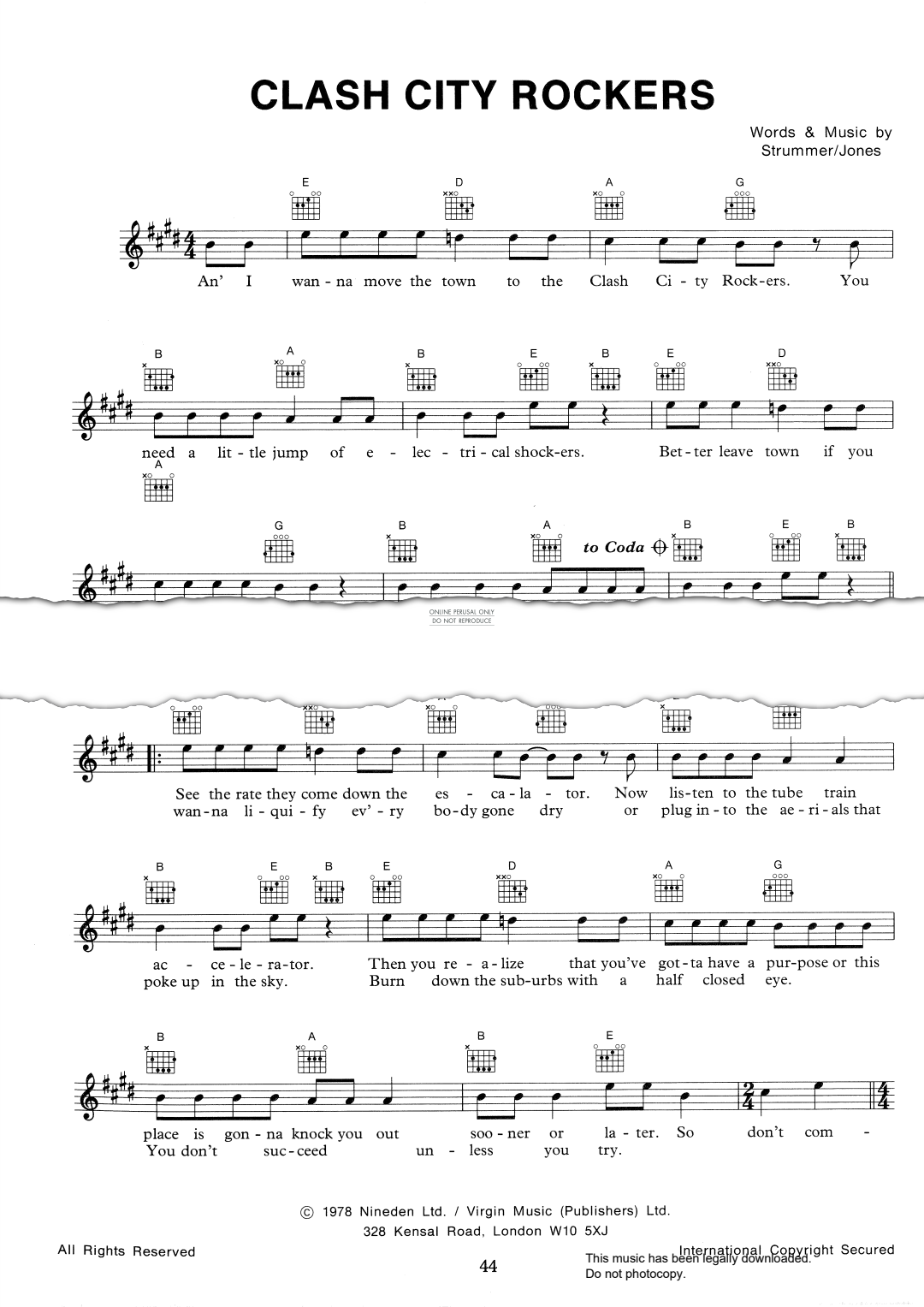 Product gallery: Page 1 of 1 Clash City Rockers, The Clash